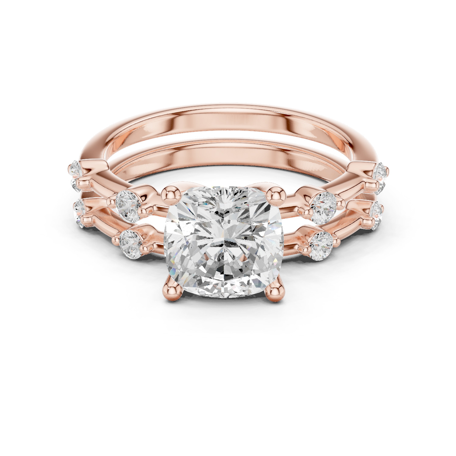 Certified 2.8 Ct Lab Grown Diamond Women Engagement Cosmos Ring 14k Gold Over