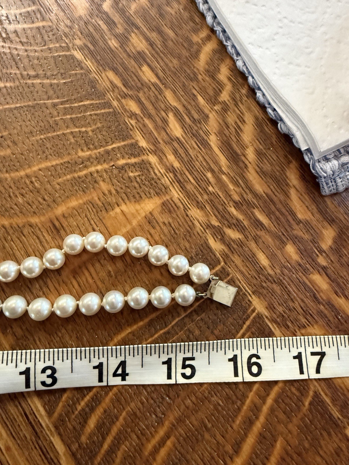 Vintage Majorica Pearl Choker 16” Very Good Condition In Original Box