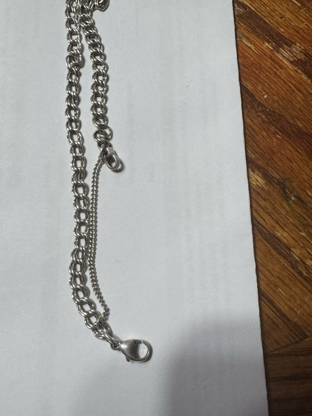 James Avery Medium Double Curb Link Charm Bracelet, Size Large (8″)