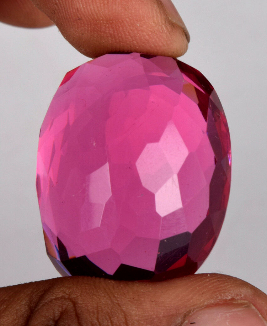 Large Pink Tourmaline 79.70 Ct Oval Faceted Cut Loose Gemstone Gift for Birthday