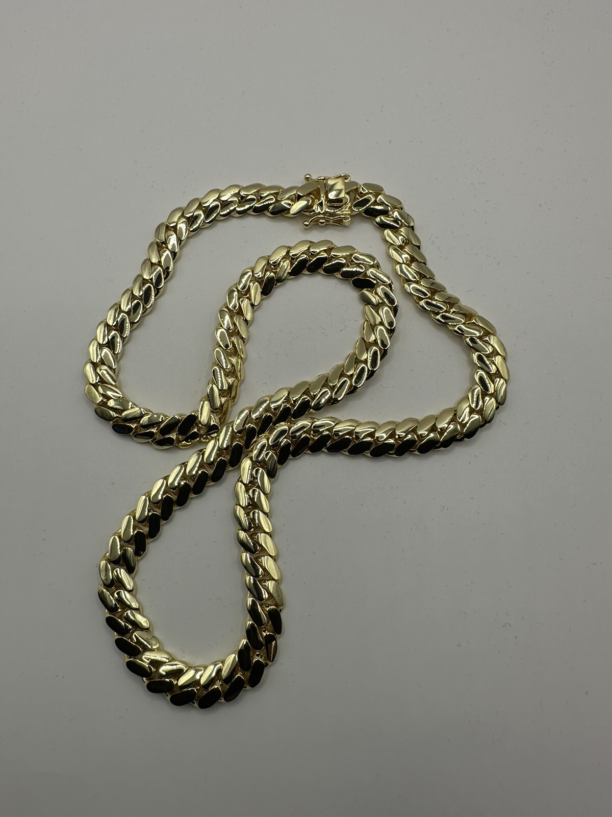 10mm 24″ 105g Handmade Miami Cuban Link Chain – 14k Gold Plated