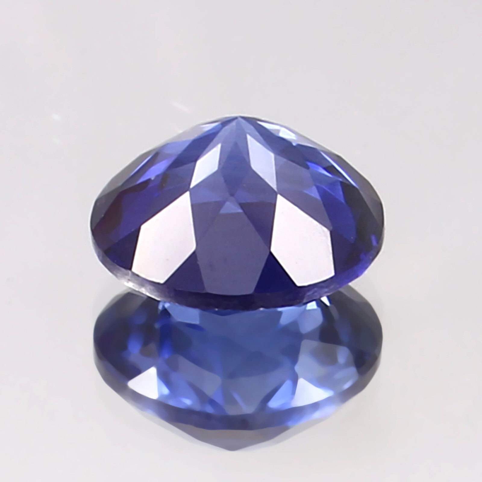 AAA Extreme 10×10 MM Natural Ceylon Blue Sapphire Loose Round Gemstone Cut