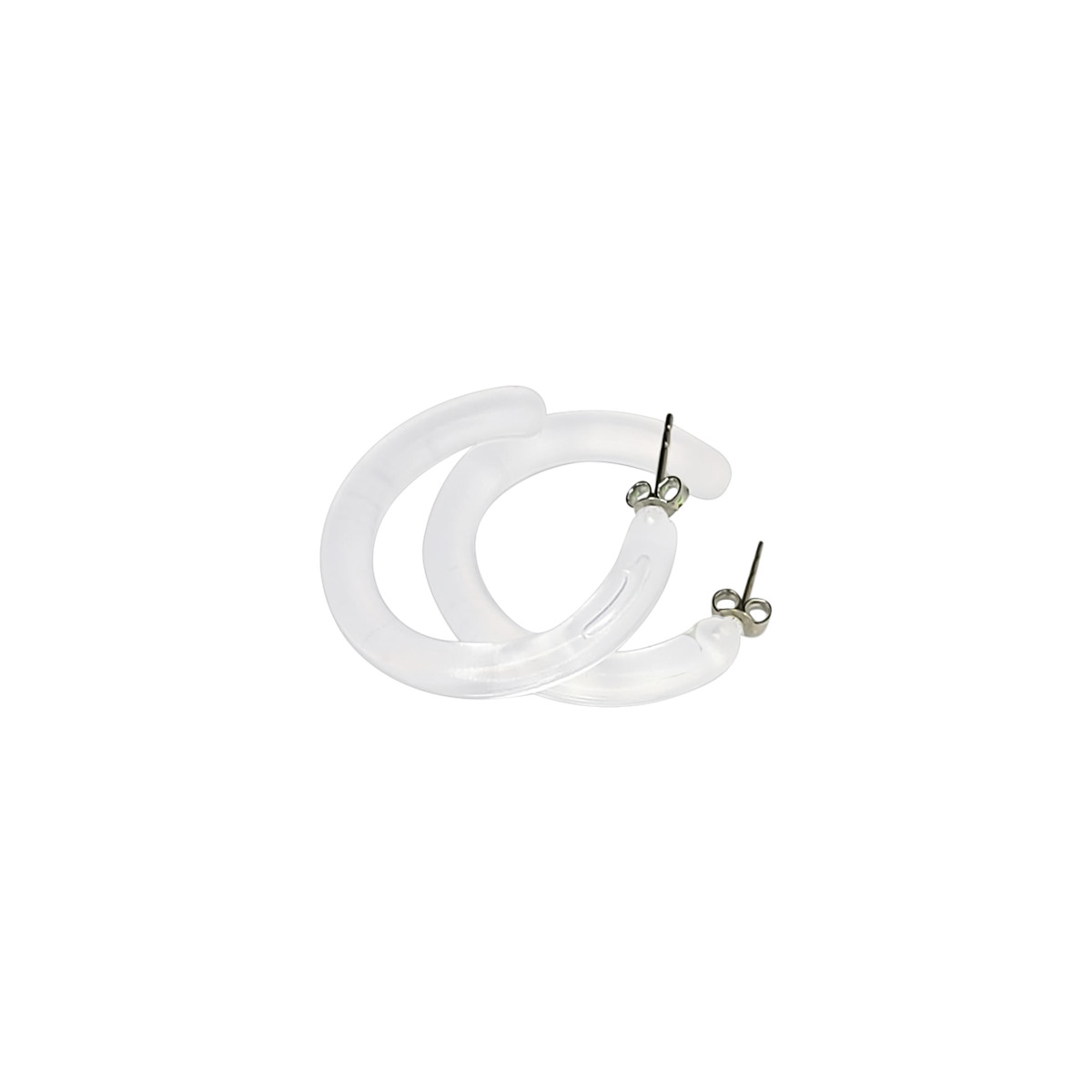 Neon Acrylic Rave UV Hoop Earrings Sold as a pair