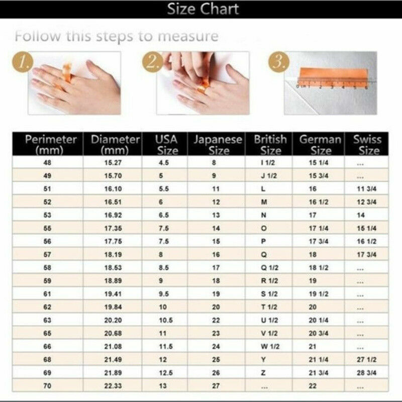 Full Cubic Zircon Rings Women Charm 925 Silver Wedding Jewelry 1Pc Sz 6-10