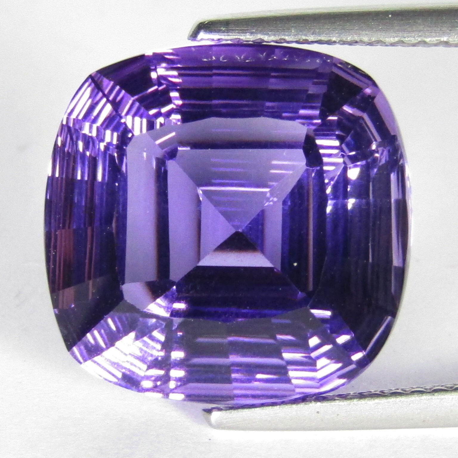 19.80Cts Genuine Natural Amethyst 16.7mm Fashion Cushion Cut Loose Gemstone
