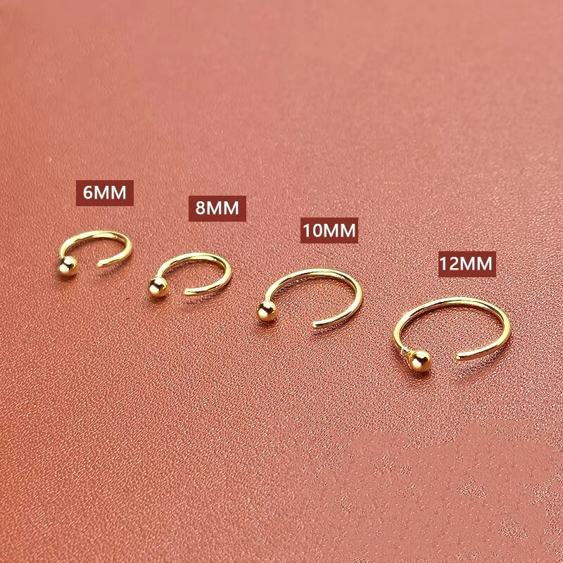 Womens Surgical Steel Sleeper Tiny Round Huggie Hoop Earrings Fashion Jewelry