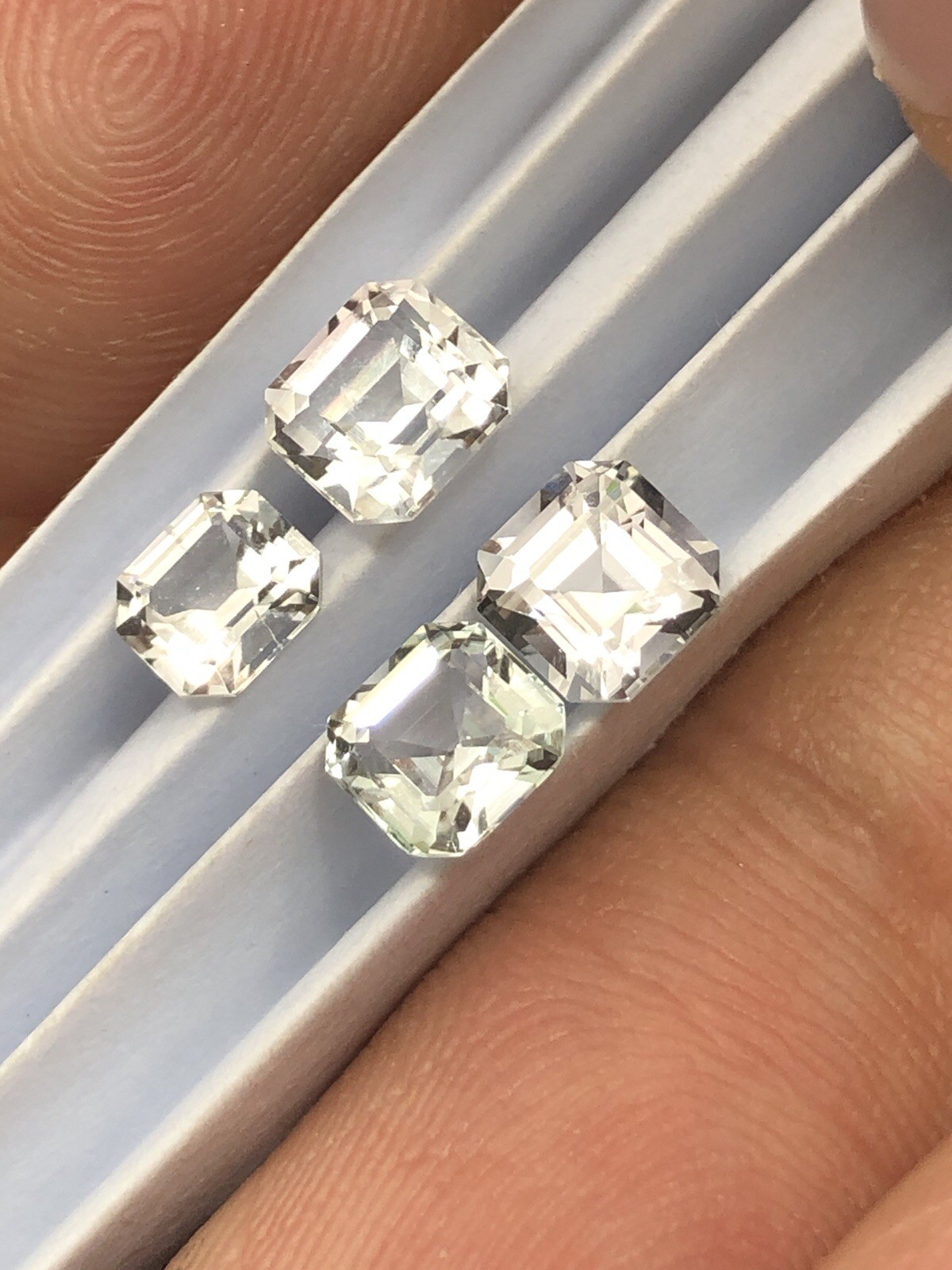 2.9 Ct Colorless Faceted Tourmaline Lot From Afghanistan