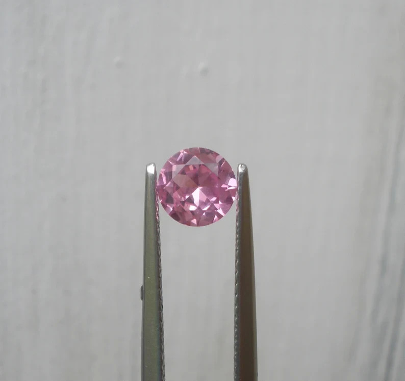 6mm Pink Tourmaline Round Natural Loose Gem for Jewerly, Crafts and Design