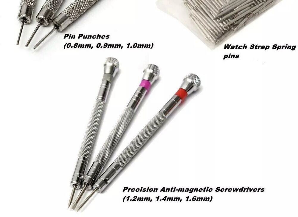 Set Profesional de Herramientas Para Reparación de Reloj de 147 Piezas