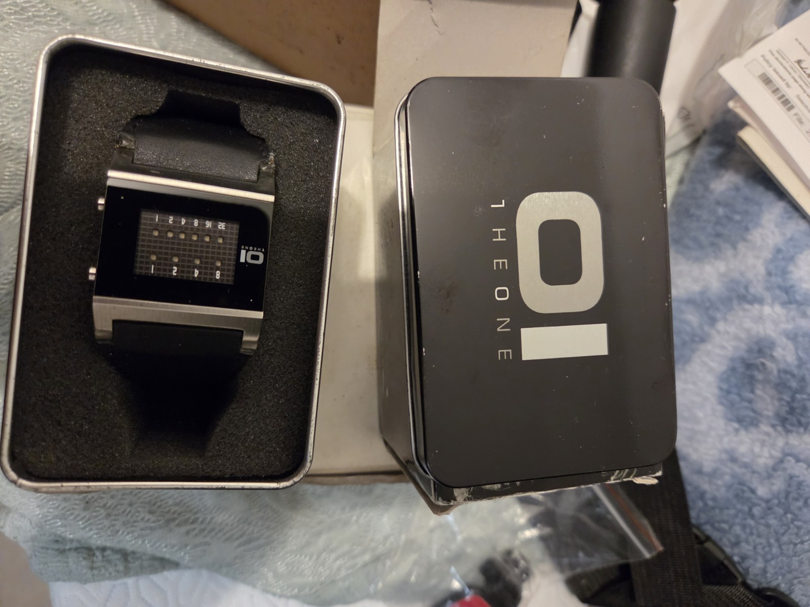 The One Binary Time 01 Digital Quartz Rectangular Watch “Kerala Trance”