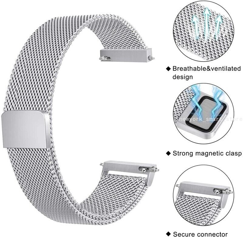 Milanese Metal Strap Watch Band For Samsung Galaxy Watch 4 5 6 40/44/4243/47mm