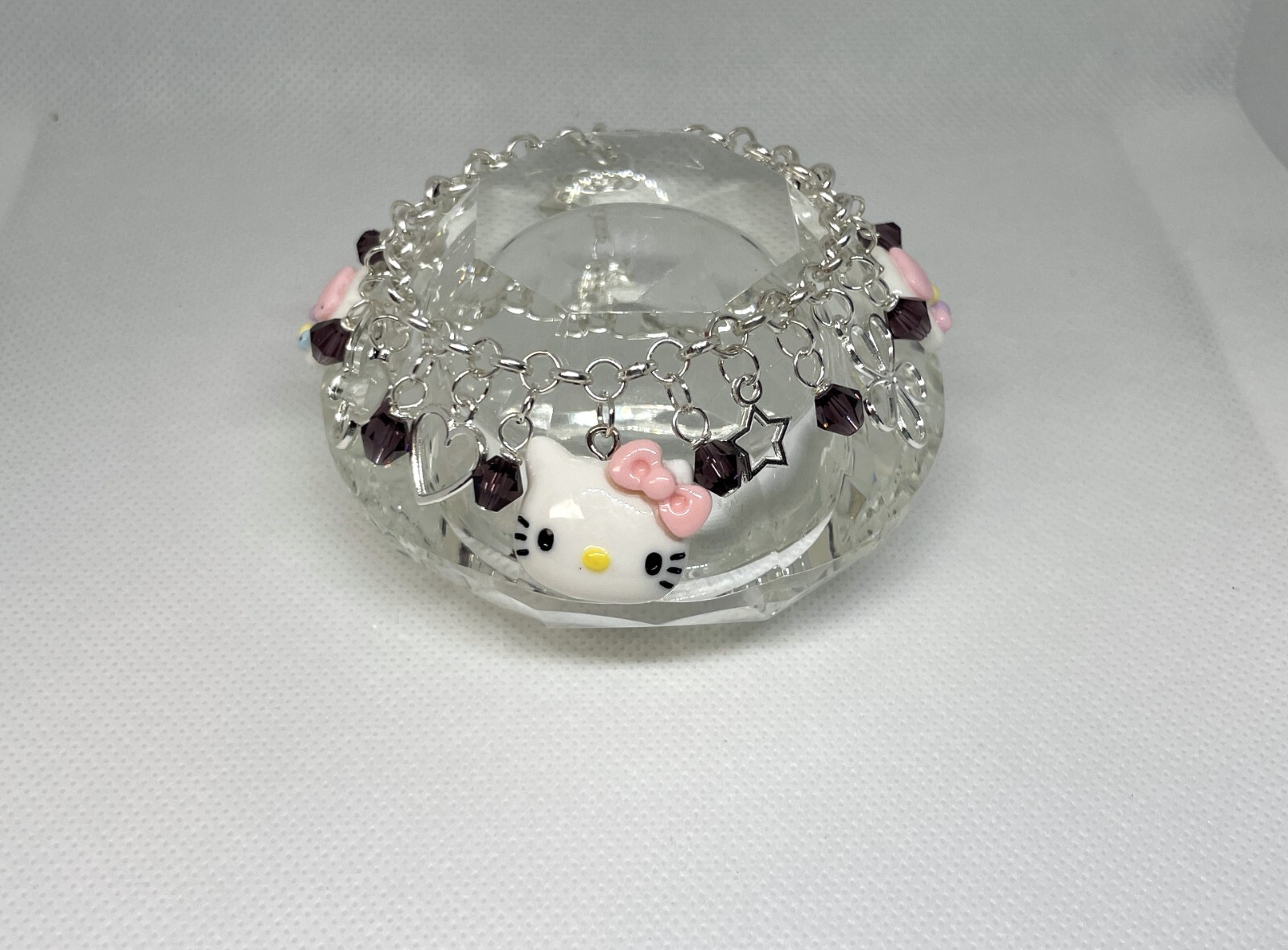 ~Hello Kitty~😺Cute Cat Charm Bracelet~ Anime Sanrio~Single Chain! 🌈You Choose