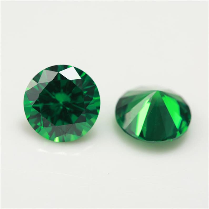 5A Cubic Zirconia Round Loose Stones CZ Gems Wholesale Lot 1mm-15mm All Colors