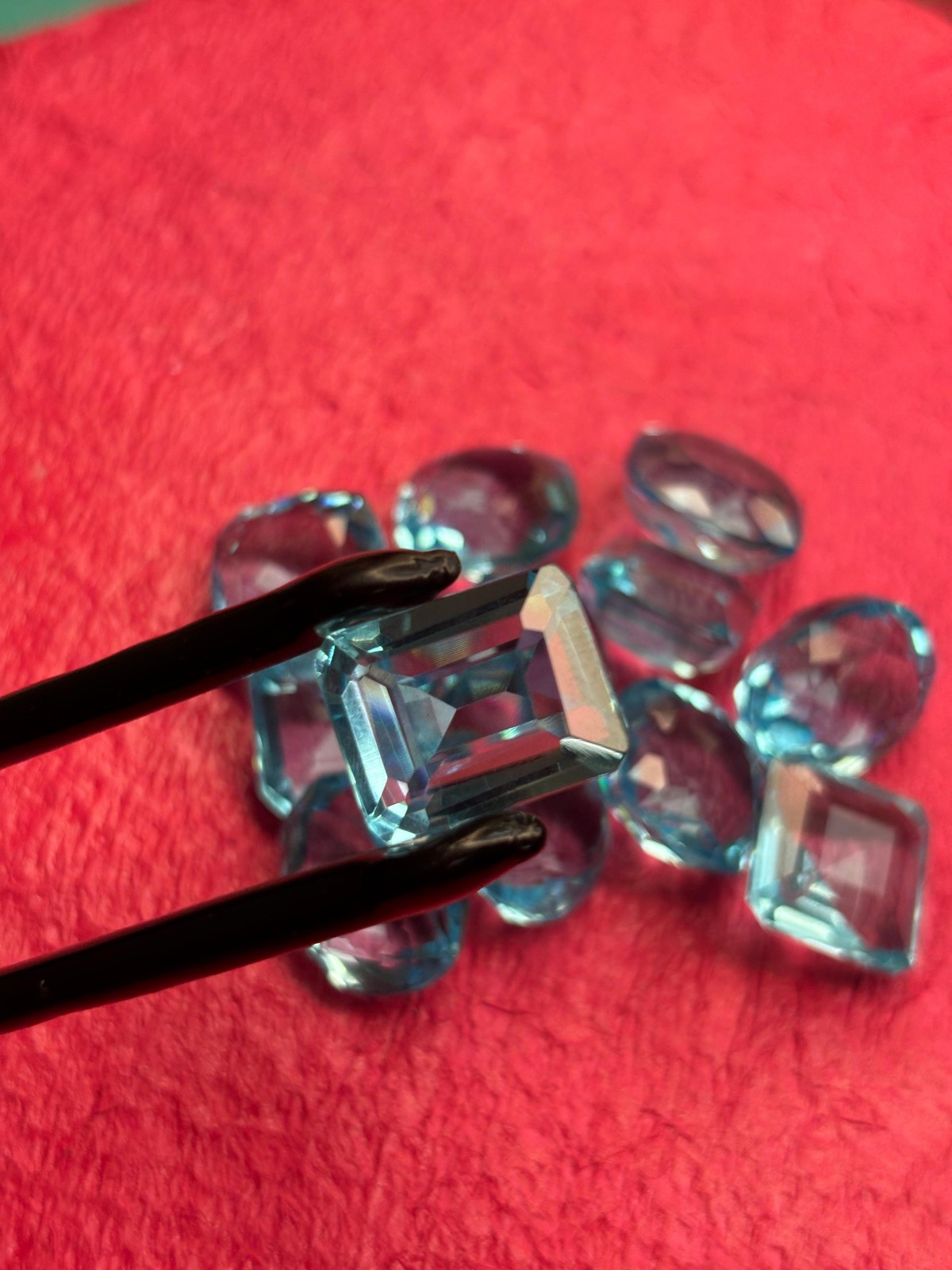 CERTIFIED 100 Ct Natural Blue Aquamarine Mix Shape Rare Mix Lot Loose Gemstone