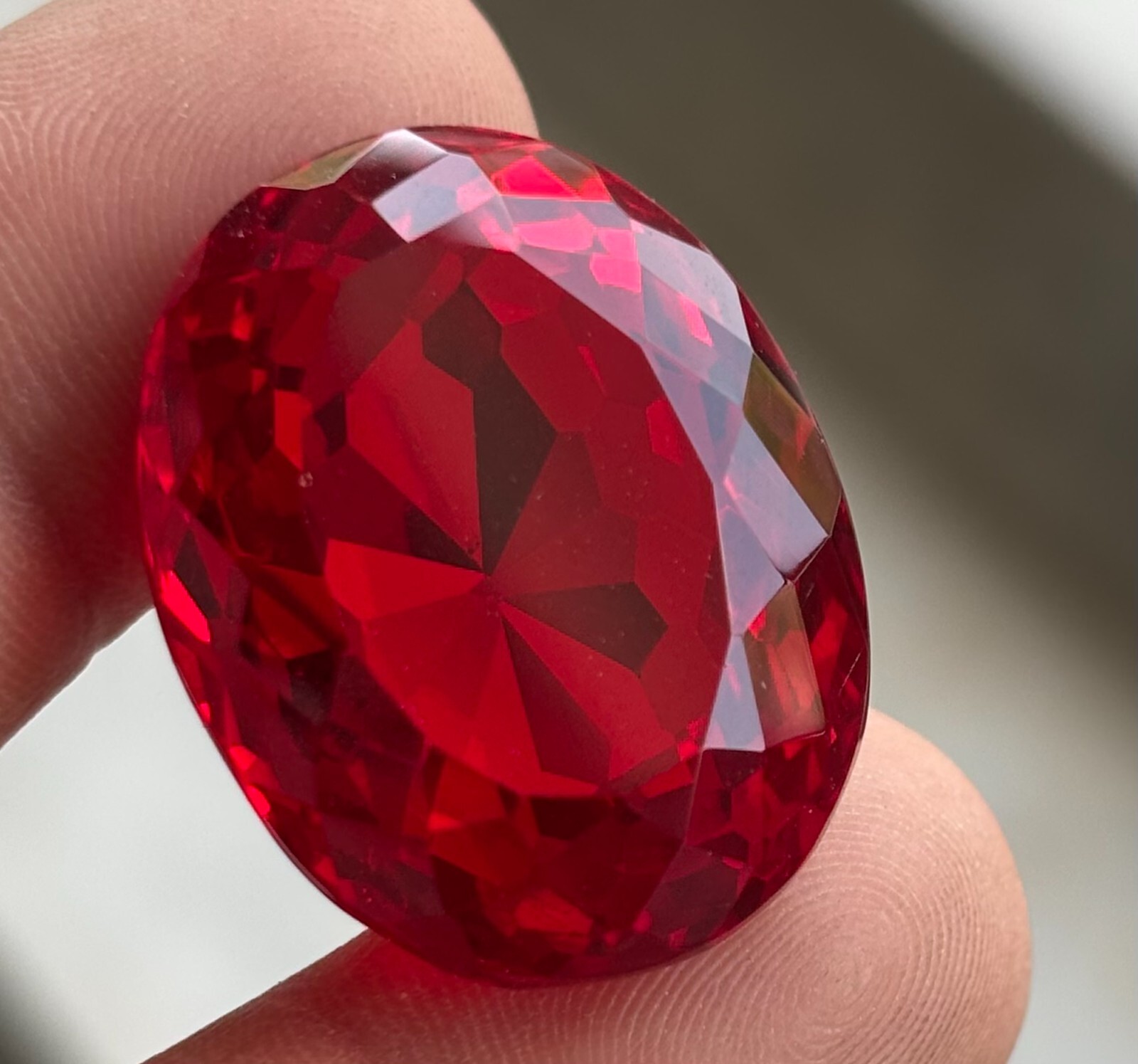 200 CT BIG SIZE Natural Certified Blood Red Ruby Oval Cut Loose Gemstone