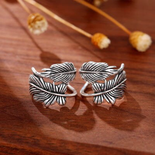 Double feather ear cuffs •Feather earrings Sold as A PAIR!