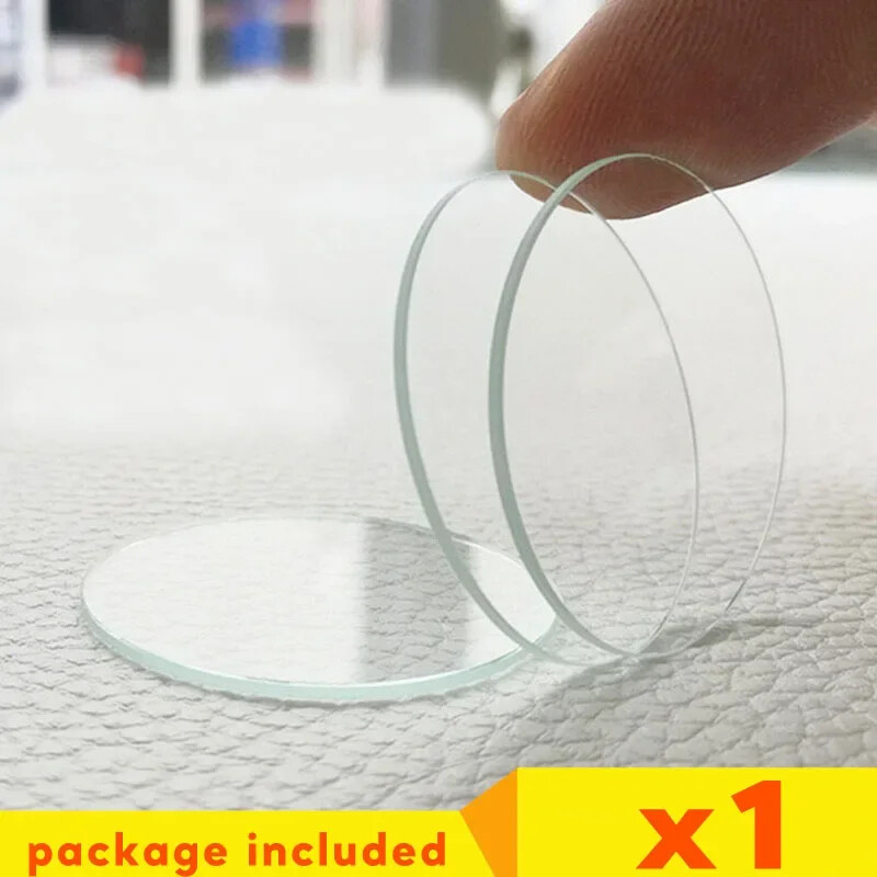 Double Dome 2.0mm Round Watch Crystal 26mm-45mm Replacement Mineral Watch Glass