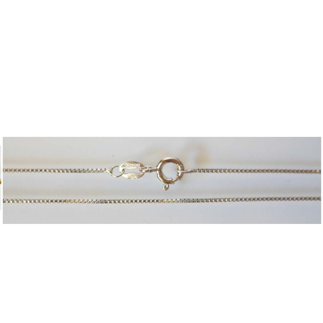 925 Sterling Silver 1.0mm 16 inches (40 CM) Italy Box Chain Necklace New BX-10