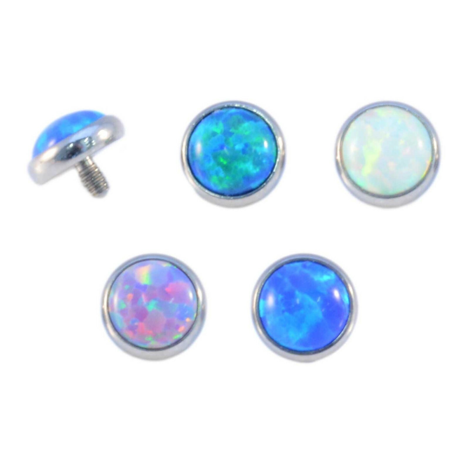 Dermal Anchor Top Micro Dermal Head Surface Piercing Balls Cones Domes Gems