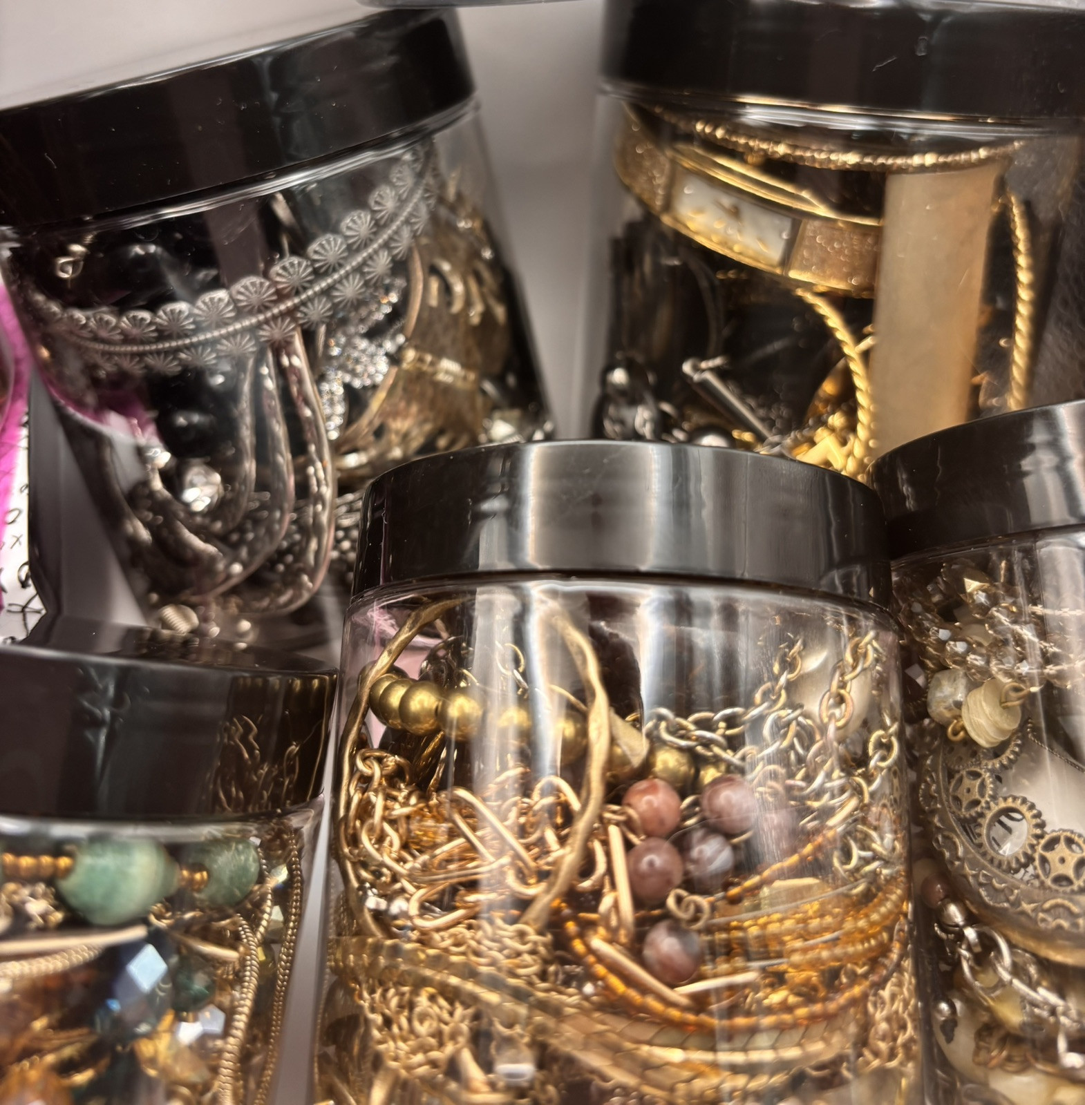 Mystery Jewelry Jar- All Wearable – No Junk Customization Available 2 Sizes