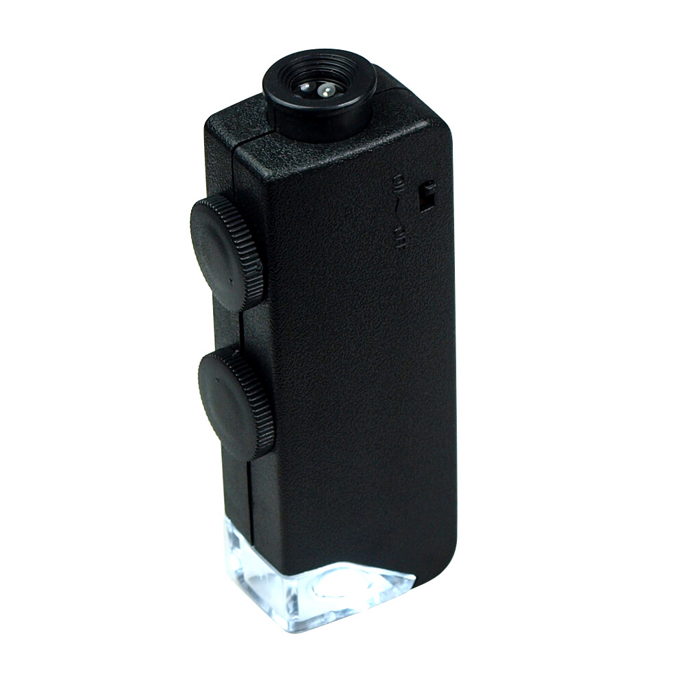 60X – 100X Zoom LED Lighted Mini Microscope / Jewelers Loupe Magnifying Glass