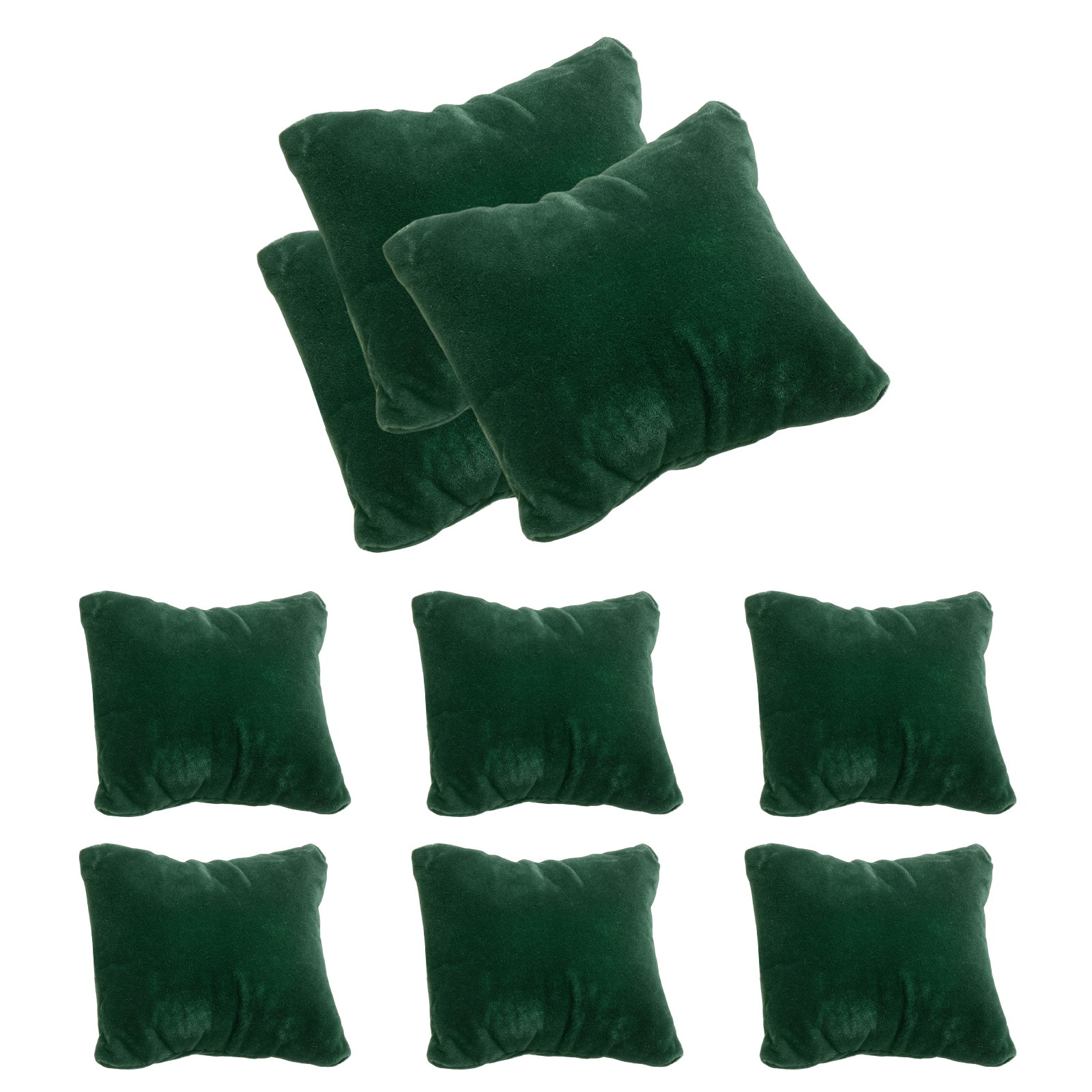 12pcs Velvet Bracelet Watch Pillow Jewelry Display Pillow Green