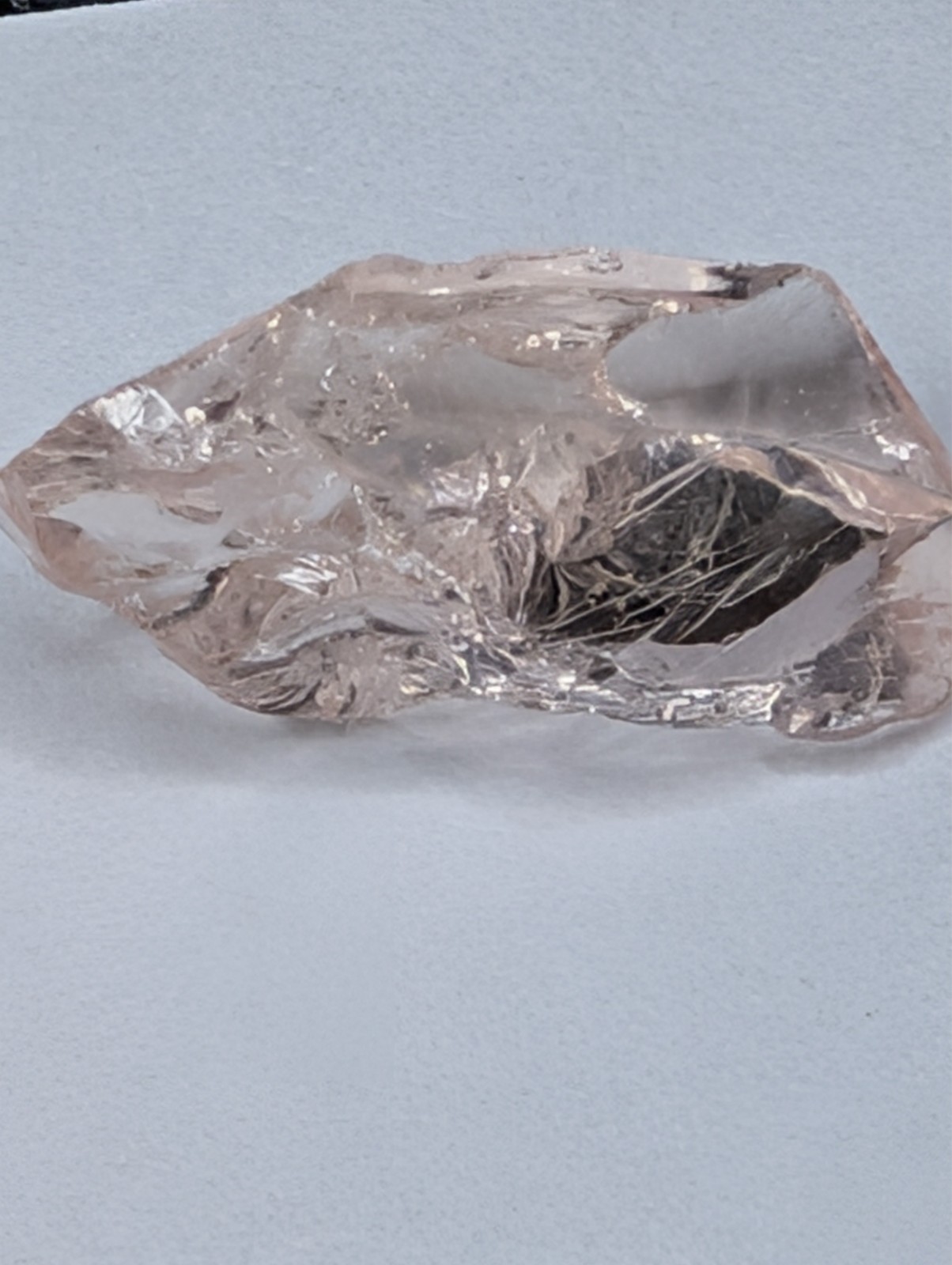 USA Seller 11.61 ct IF flawless Natural Pink morganite facet rough gemstone