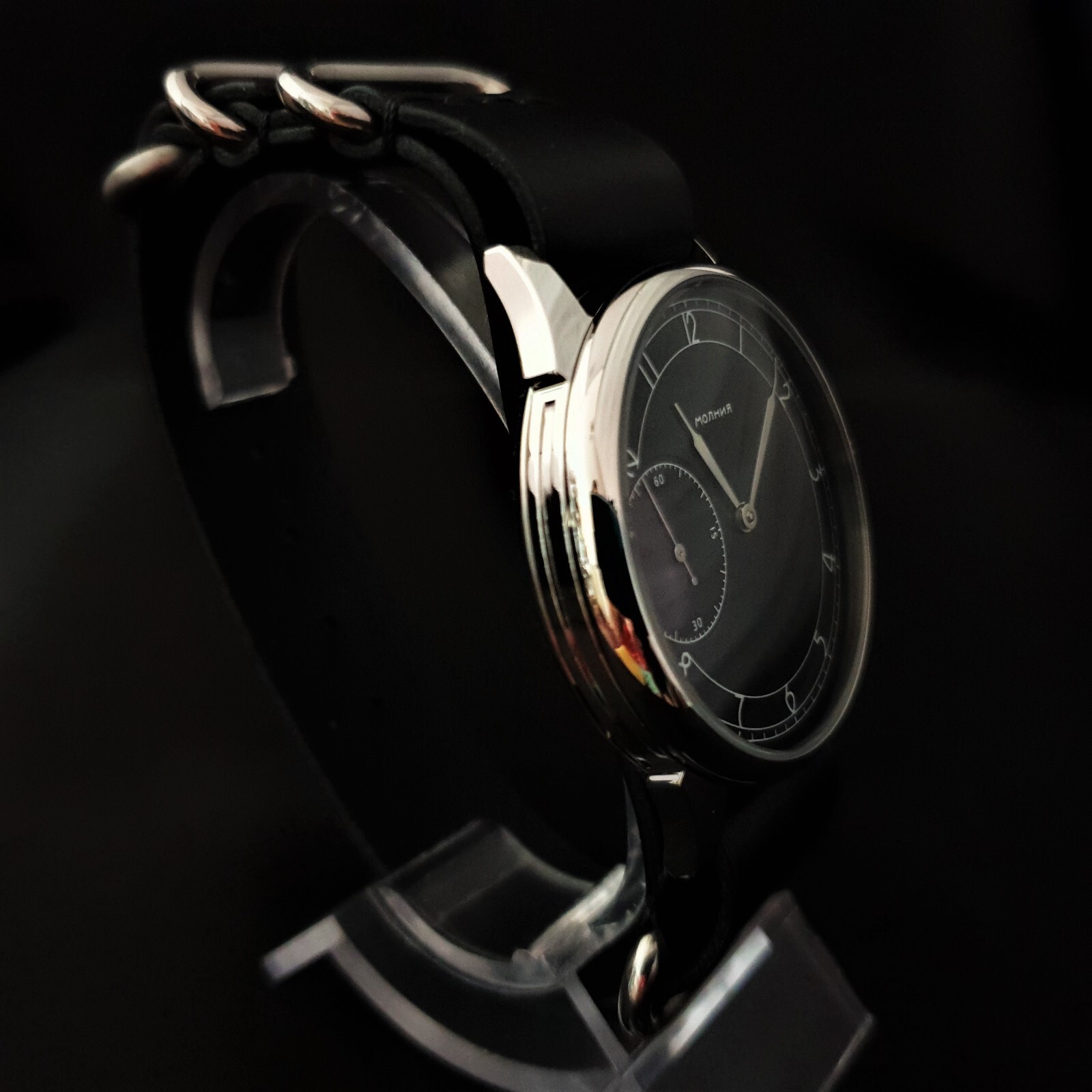 Watch Marriage MOLNIJA 3601 Dress Wrist Watch Mechanical Vintage Style USSR