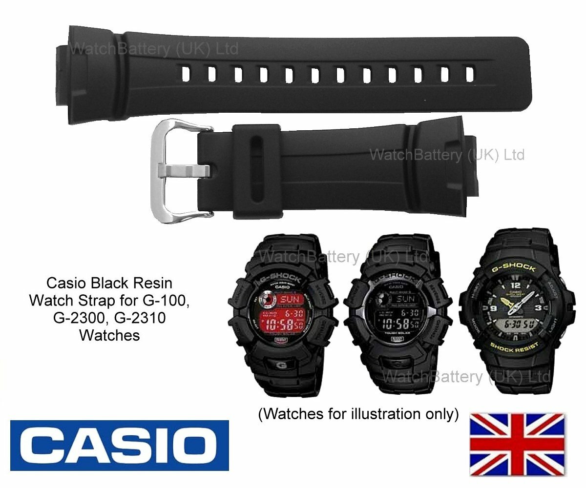 GENUINE Casio Watch Strap Band for G-100 G-101 G-200 G-2110 G-2300 G-2310 -BLACK