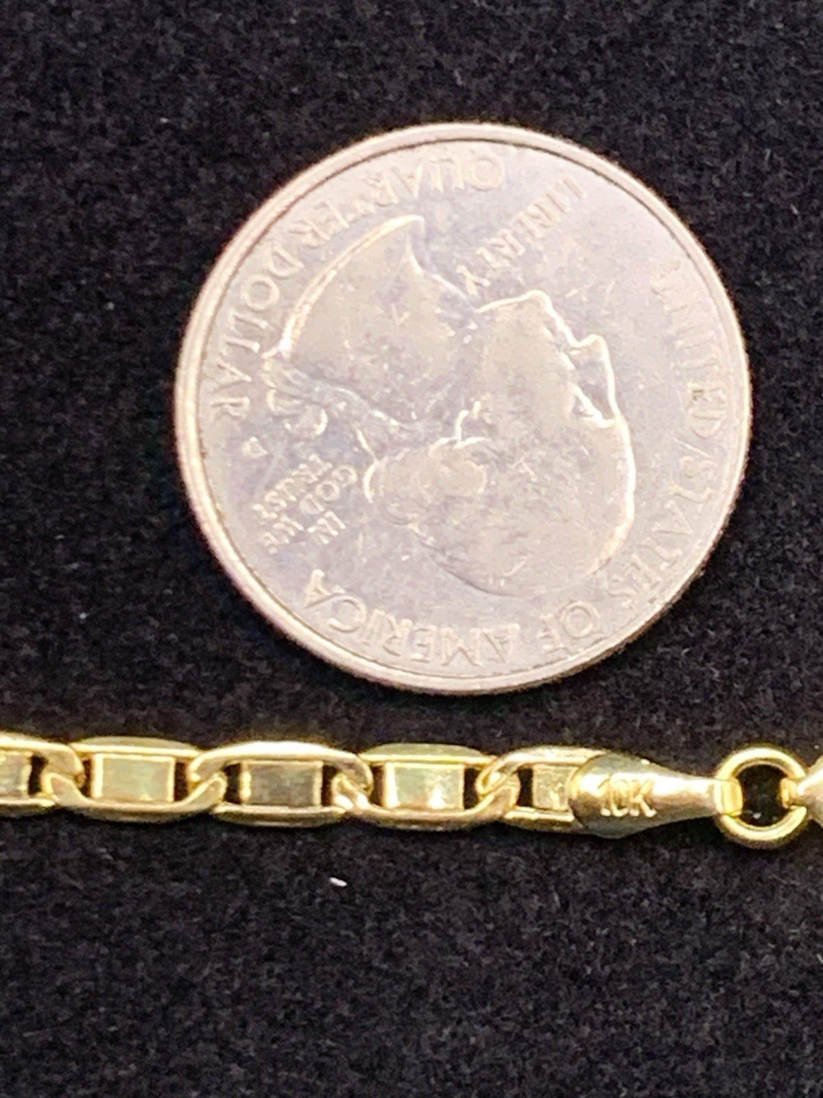 10k Yellow Gold Bracelet 7” 3.6mm