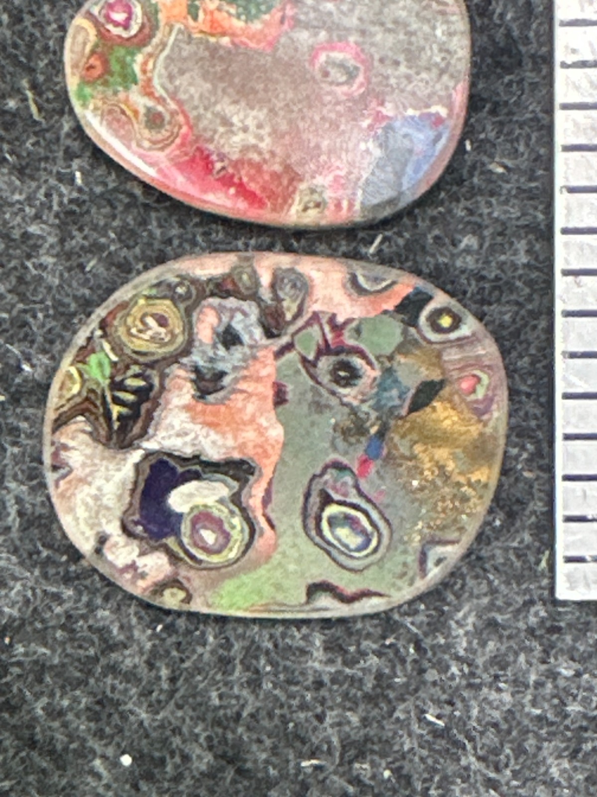 Fordite / Cadillac Ranch Cabochons Very Good Quality Colors Lot 5