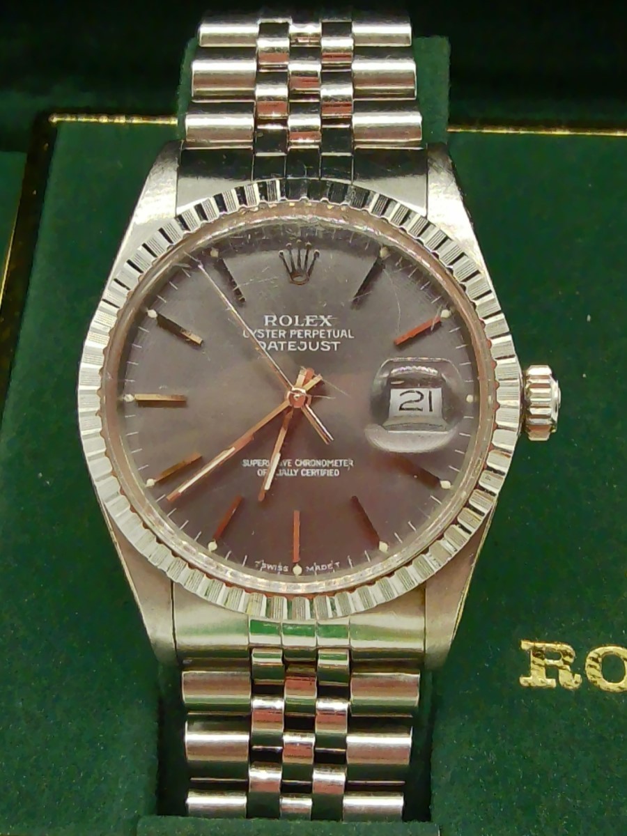 ROLEX 1987 Gent’s Wristwatch 16030 SLATE 36MM STAINLESS DATEJUST JUB (EC2039638)