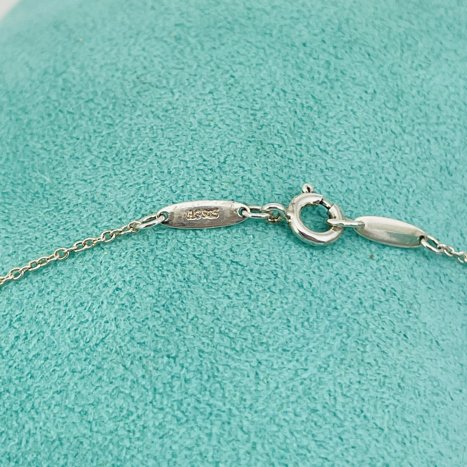 16″ Tiffany & Co Elsa Peretti Chain Necklace 1mm in Sterling Silver