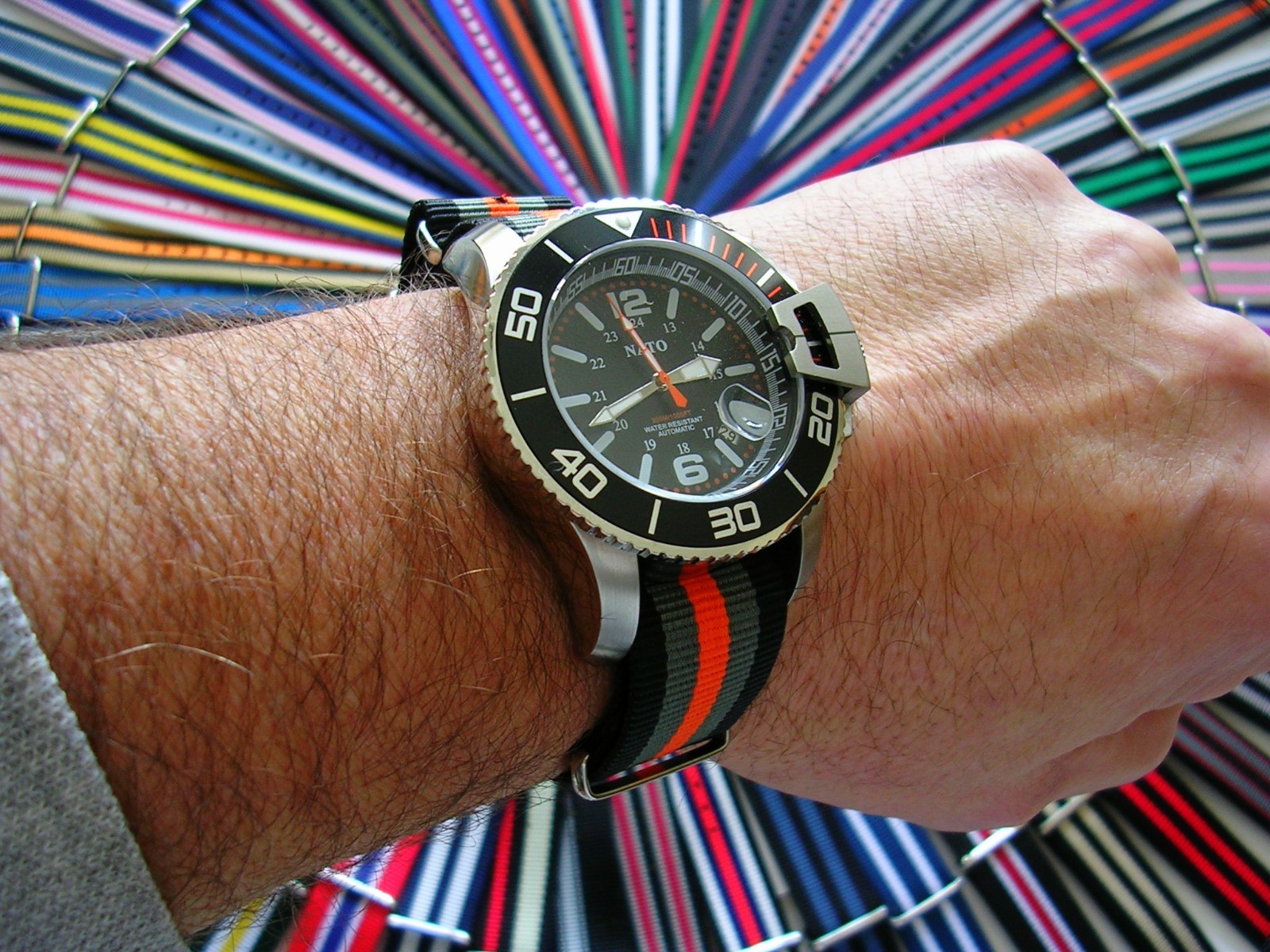 NATO G10 ® 5 Stripe Prem nylon watchband Sport strap Military RAF bond IW SUISSE