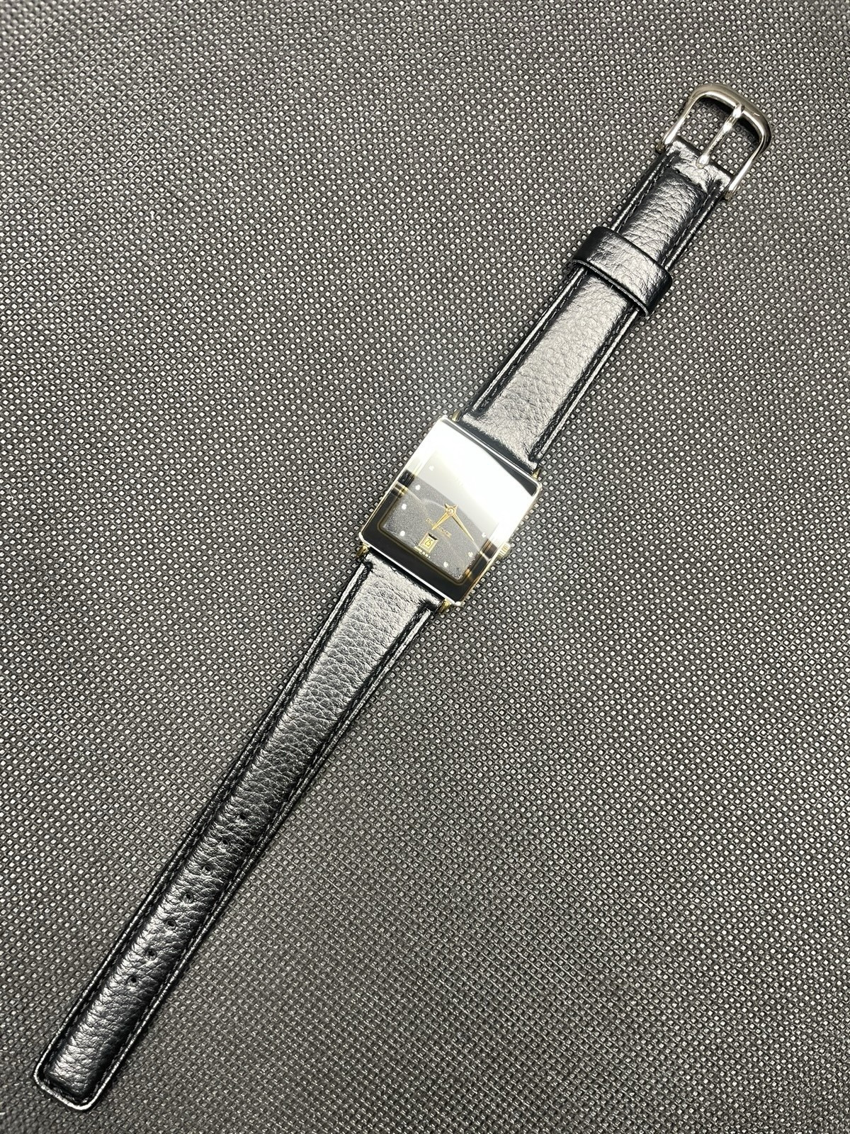 [Very good] Vintage Rado Florence 160.3605.2N Gold Black Men’s Quartz Watch