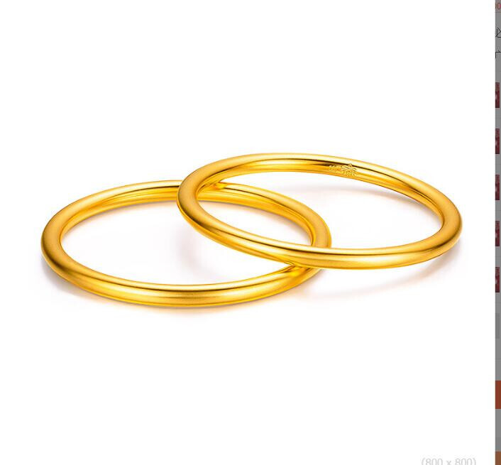 Smooth surface 24K Thai Baht Yellow GP Bracelet Jewelry”