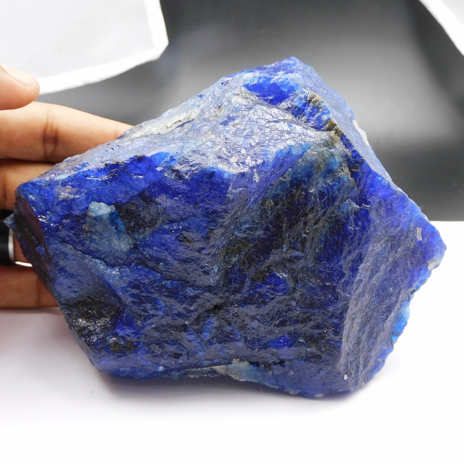126.40 Ct Natural Blue Sapphire Uncut Raw Rough CERTIFIED Loose Gemstone