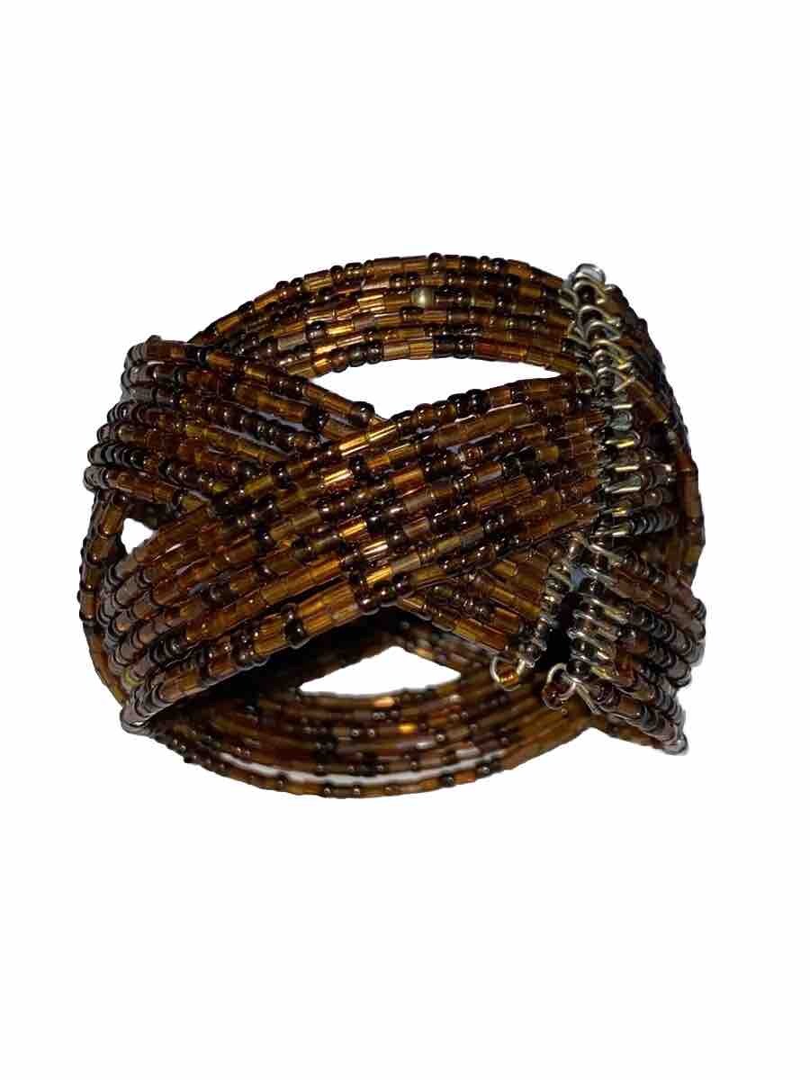 Beaded Cuff Wrap Bracelet