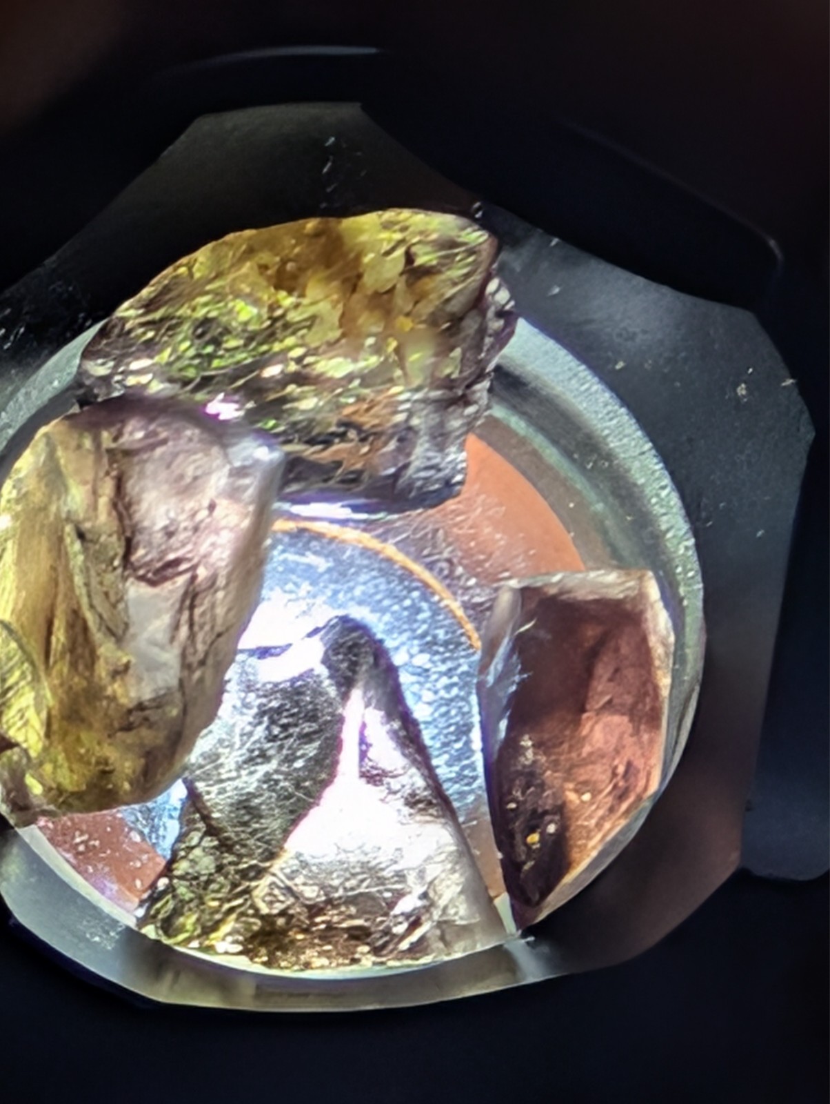USA seller 19.05 4 pieces Included Axinite facet rough gemstone specimen