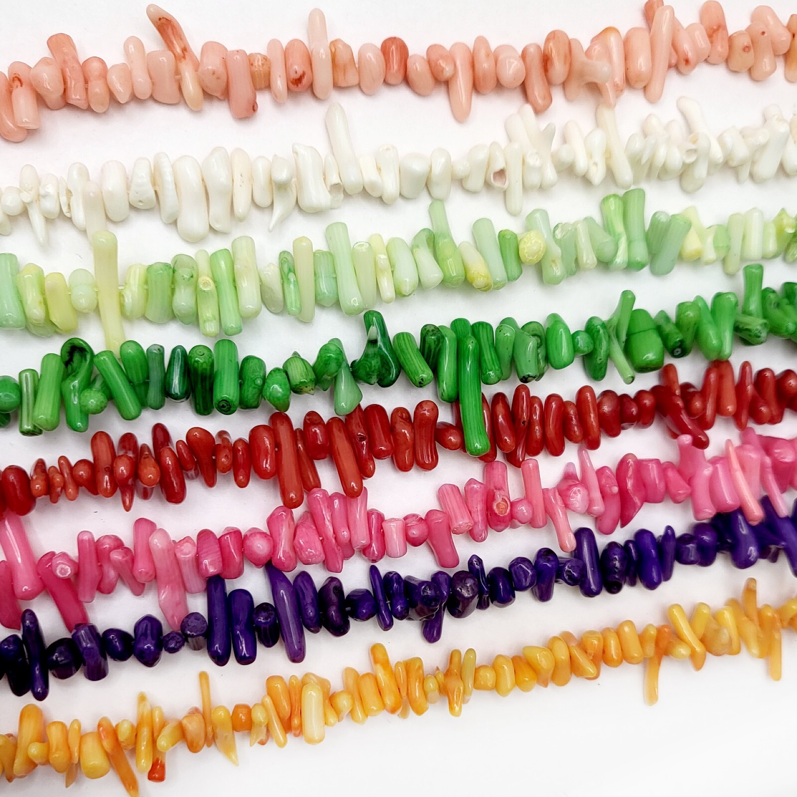Bamboo Coral Medium Stick Beads 5-15mm 15″ Jewelry Supplies Nugget Branch Beads