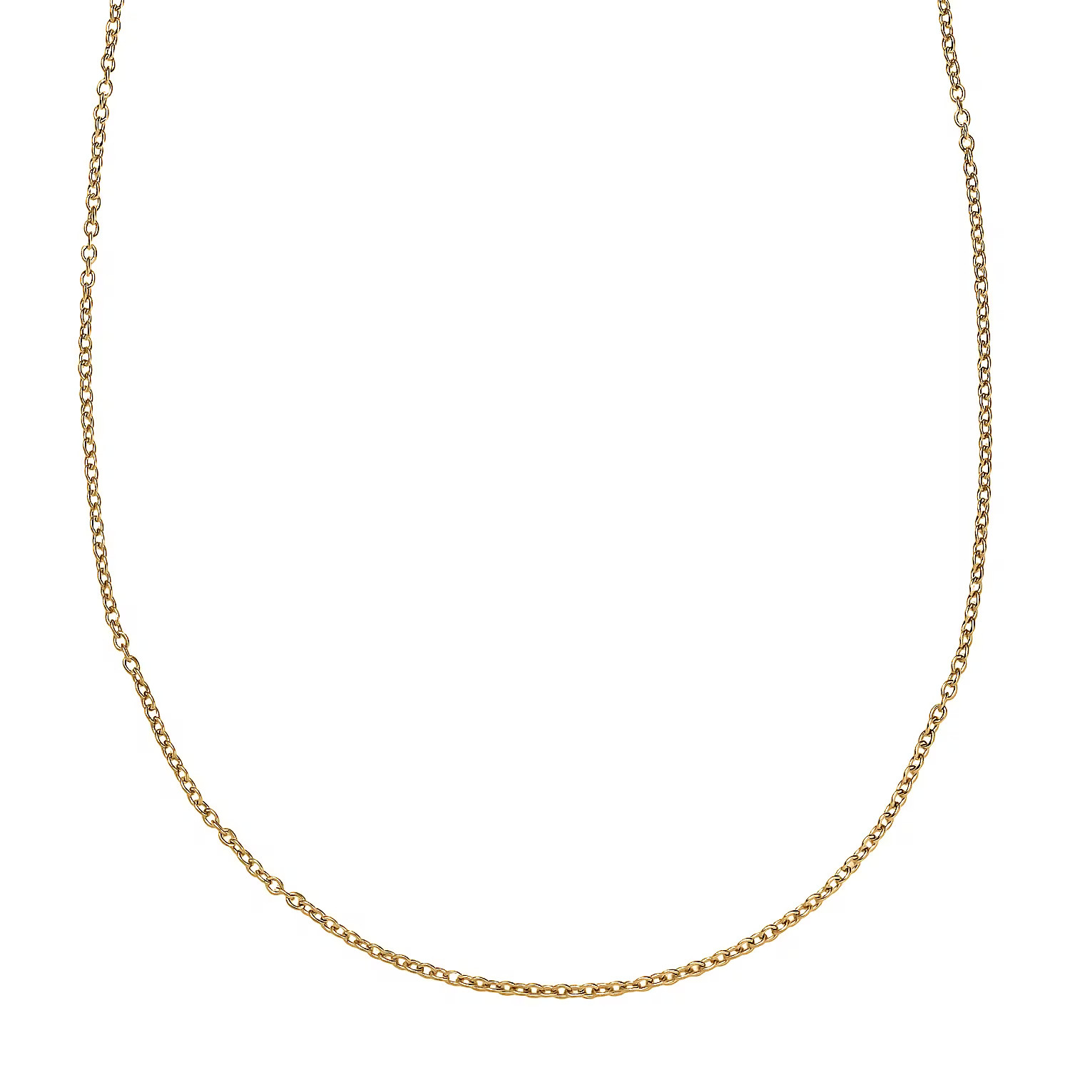 Shop LC Cable Chain in ION Plated Yellow Gold Stainless Steel 20 Inches