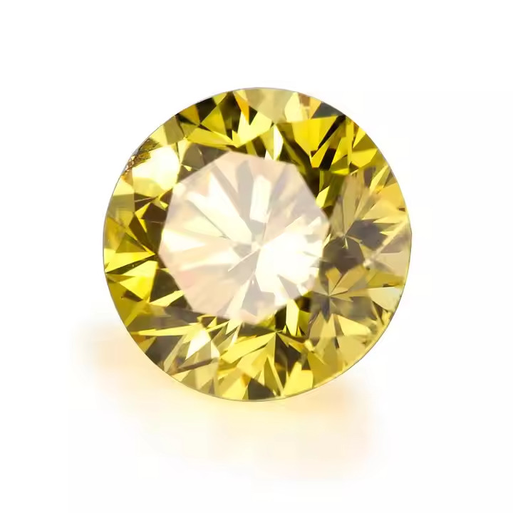 2 CT Natural Yellow Diamond – Premium Round Cut, VVS1 Clarity, D Grade Certified