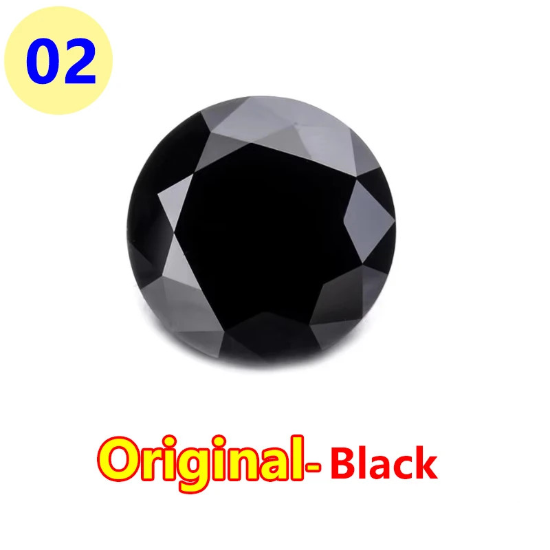 GRA VVS1 Multicolor 0.1-5ct Round Cut Moissanite Stone for Jewelry Making