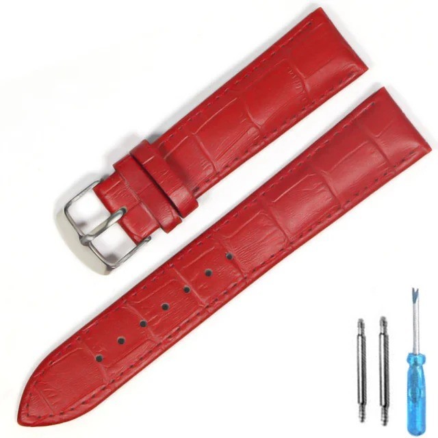 Genuine Leather Mens Watch Strap Band Brown Black 12mm 14mm 16mm 18mm 20mm 22mm