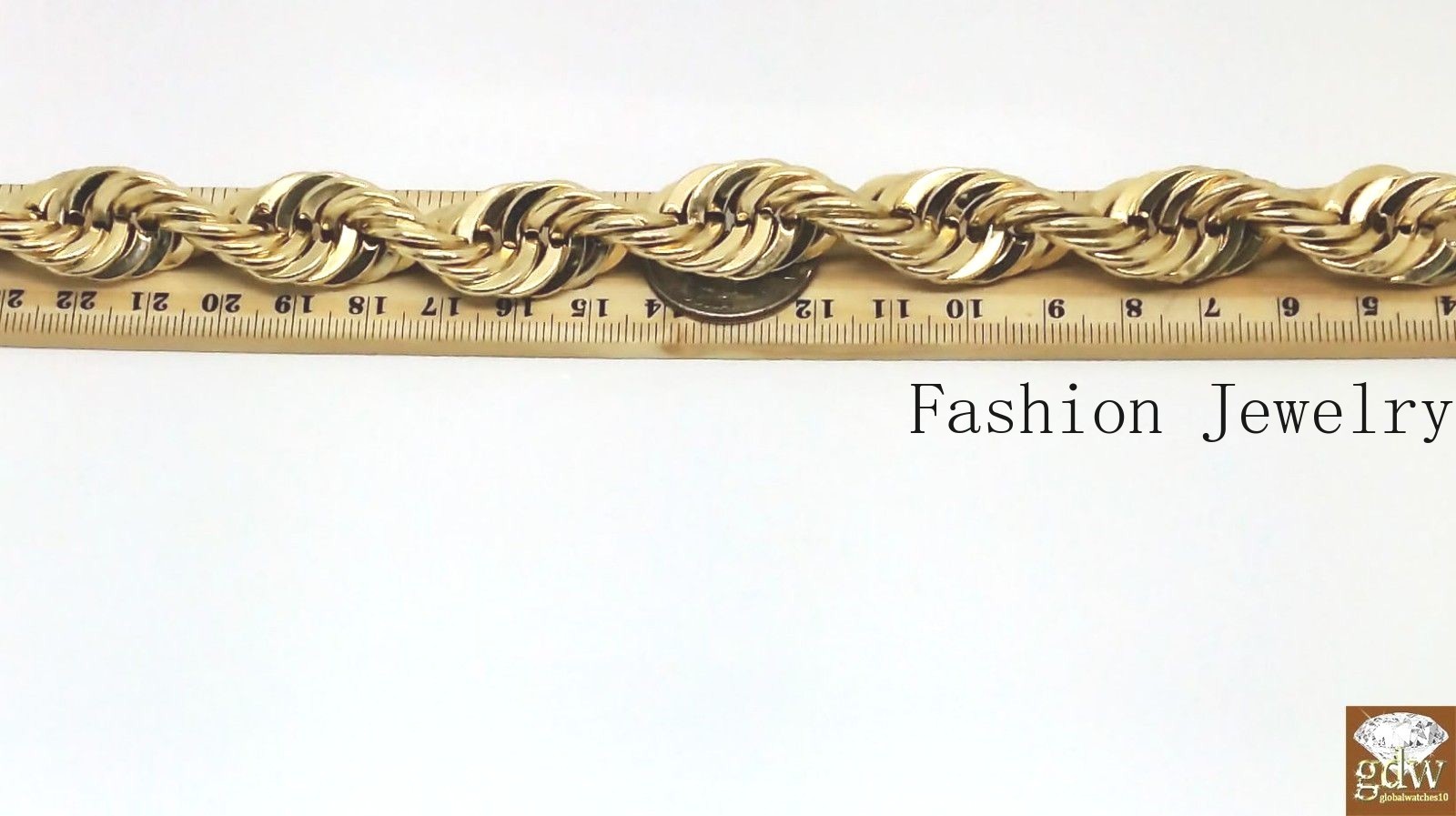 10k Real Gold Rope Chain Necklace 22 Inch 15mm Men thick Brand NEW On Sale