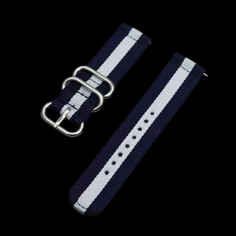 18mm 20mm 22mm Durable Military Woven Nylon Wrist Watch Band Quick Release Strap