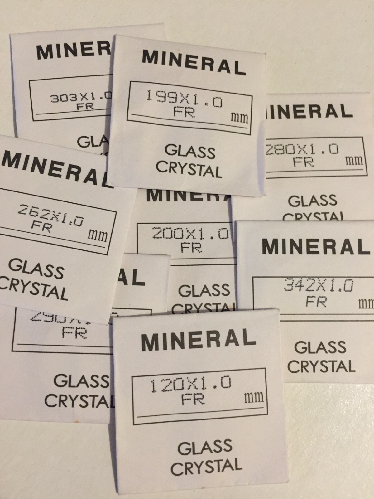 watch glass. replacement.1mm thick, 12mm to 36mm fast shipping