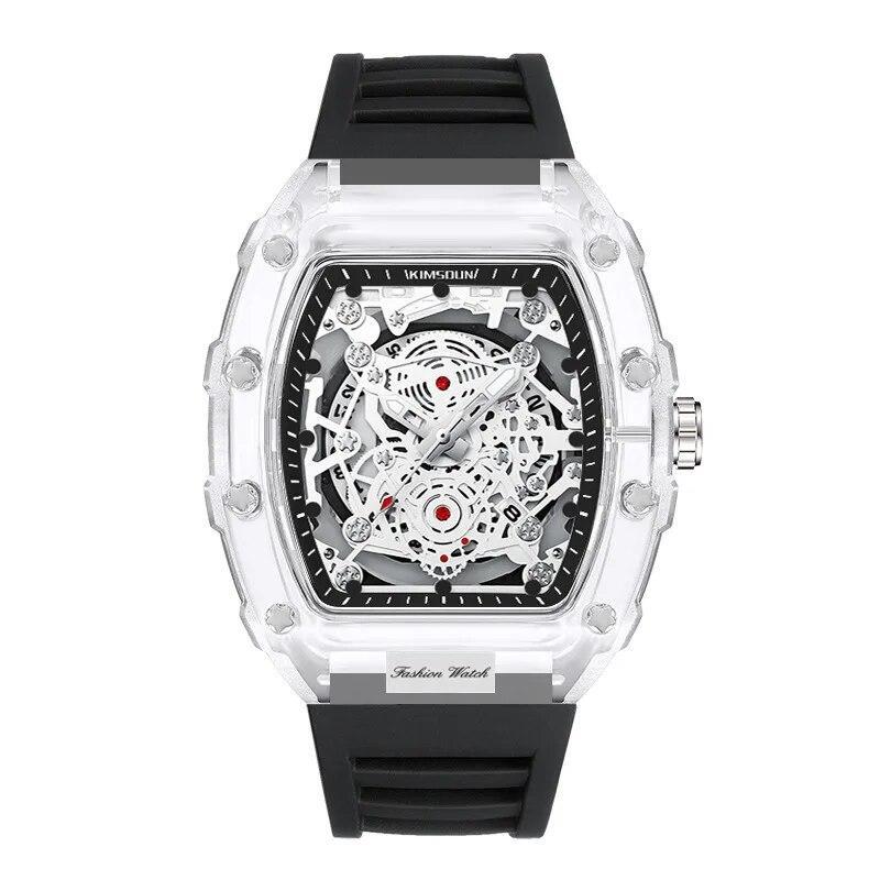 KIMSDUN Transparent Men’s Watch Quartz Wristwatch Luminous Waterproof watch