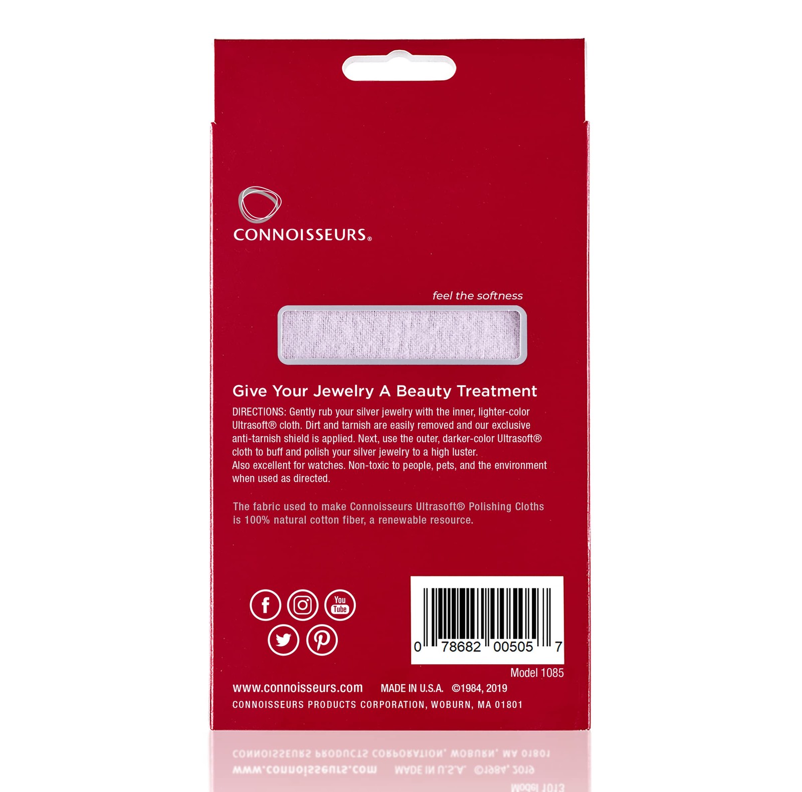 CONNOISSEURS Premium Edition Extra Large Polishing Cloth for Silver