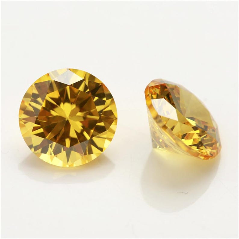 5A Cubic Zirconia Round Loose Stones CZ Gems Wholesale Lot 1mm-15mm All Colors